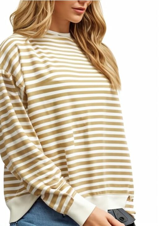 Women Striped T-Shirt || T-Shirt for Women || Full Sleeve T Shirt