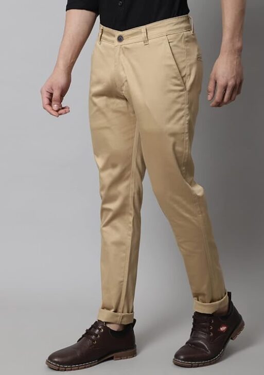 Men's Slim Fit Mid Rise Trouser