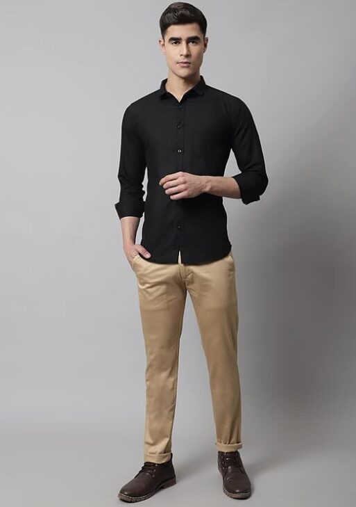 Men's Slim Fit Mid Rise Trouser