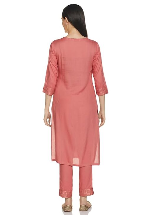 Rayon Straight Kurta Pant 2 Piece Set