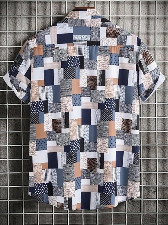 Regular Fit Shirt for Men | Half Sleeve Lycra Shirt - Image 1