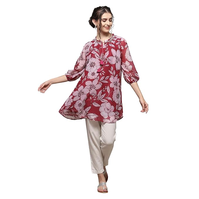 Polyester Straight Printed Top