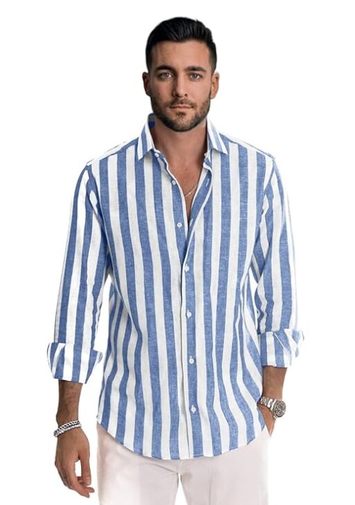 Men's Casual Shirts|| Linen Cotton Lining Shirts for Men