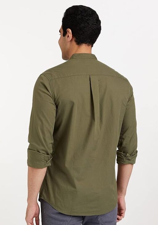 Chinese Collar | Casual | Plain | Full Sleeve | Summer