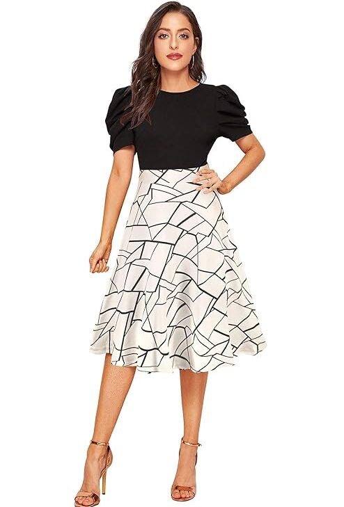 Women's A-LINE Knee Length Dress