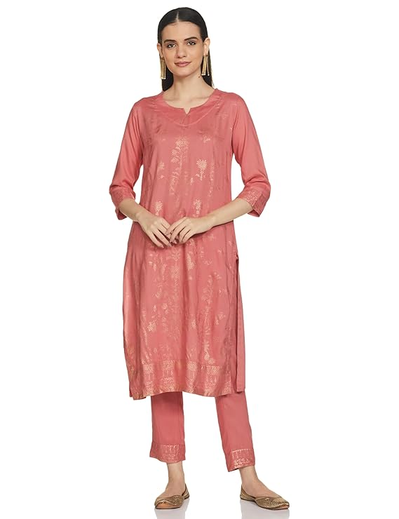 Rayon Straight Kurta Pant 2 Piece Set