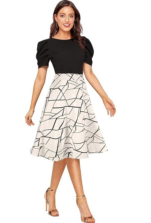 Women's A-LINE Knee Length Dress