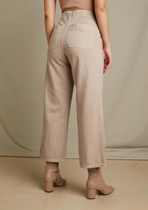 Women's High Waist Denim Culottes