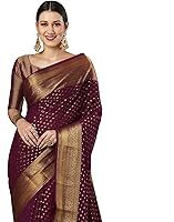 Women's Viscose Ethnic Motif Printed Saree With Unstitched Blouse Piece