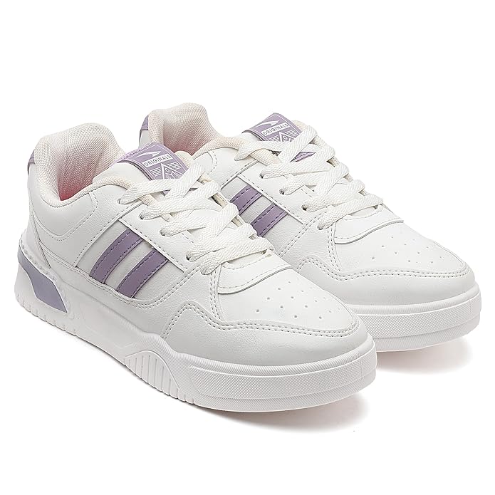 Casual Mid Top Sneakers,Stylish and Trendy Shoes with Laces for Women